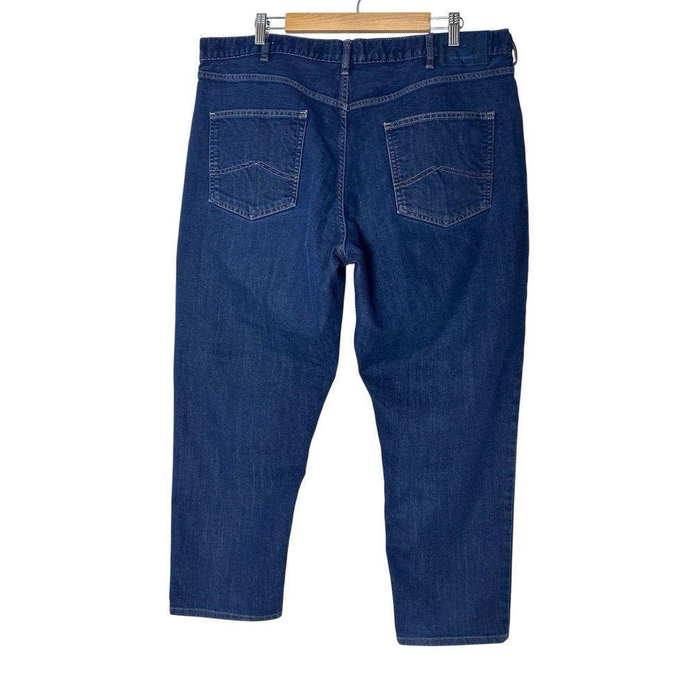 Patagonia Jeans Men Size 40 X 27 Blue Iron Clad Straight Stretch Organic Cotton